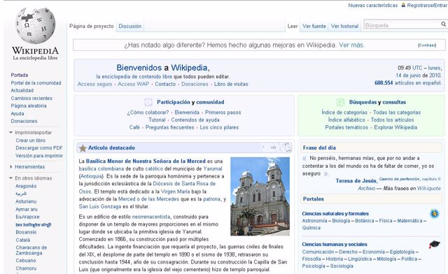 pantallazo wikipedia españa
