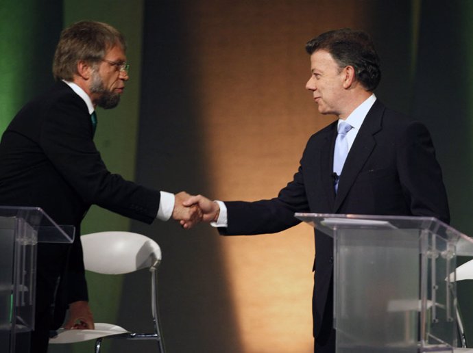 Candidatos a la presidencia de Colombia, Juan Manuel Santos, del oficialista y c