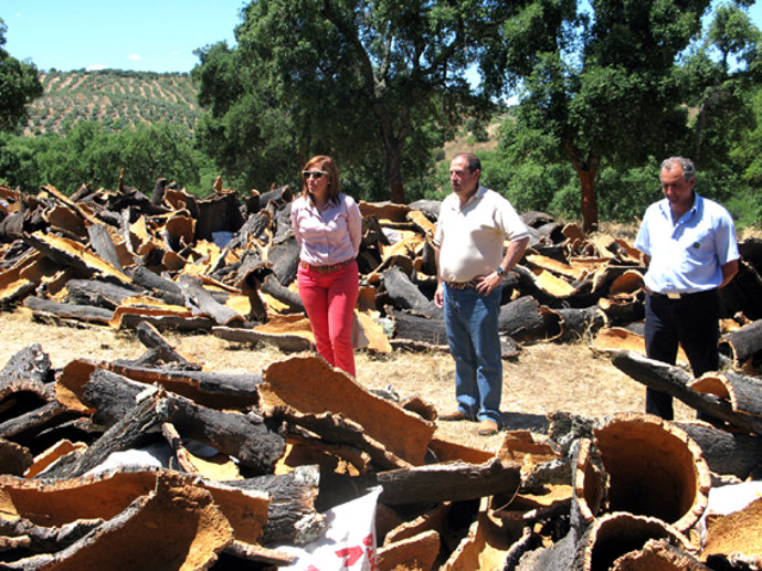 Rosa Moreno visitala finca "Monte San Antonio"