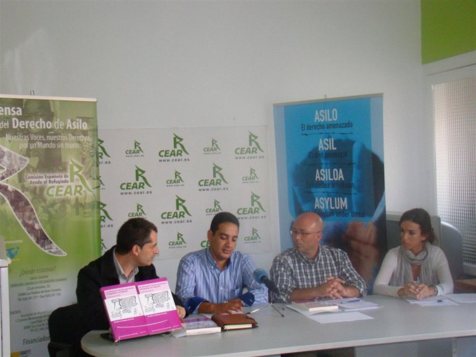 Representantes de Cear en la rueda de prensa en Las Palmas de Gran Canaria