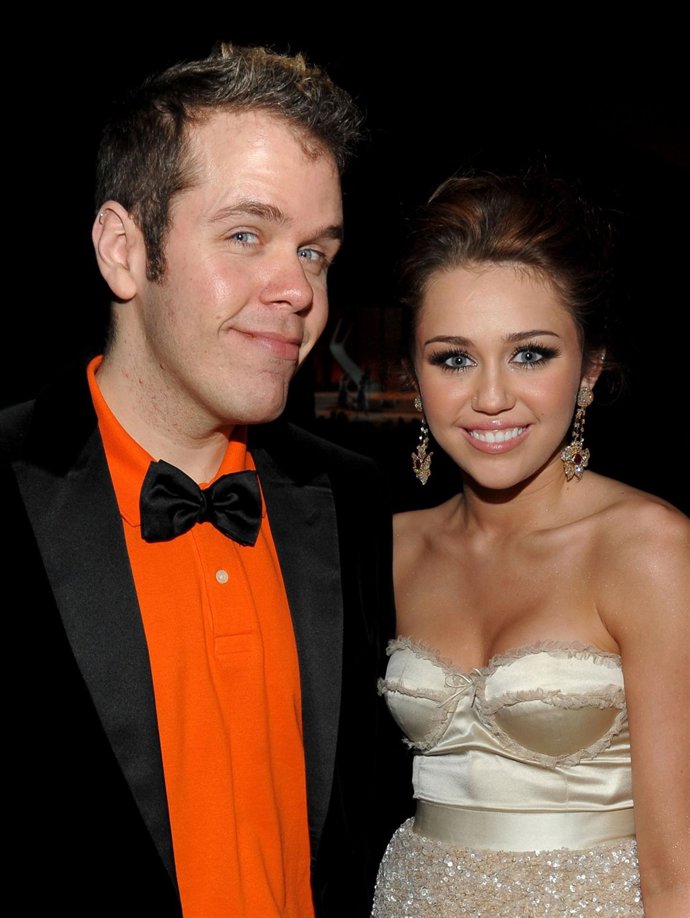 Perez Hilton y Miley Cyrus
