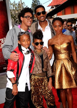 Will Smith su mujer Jada y sus hijos