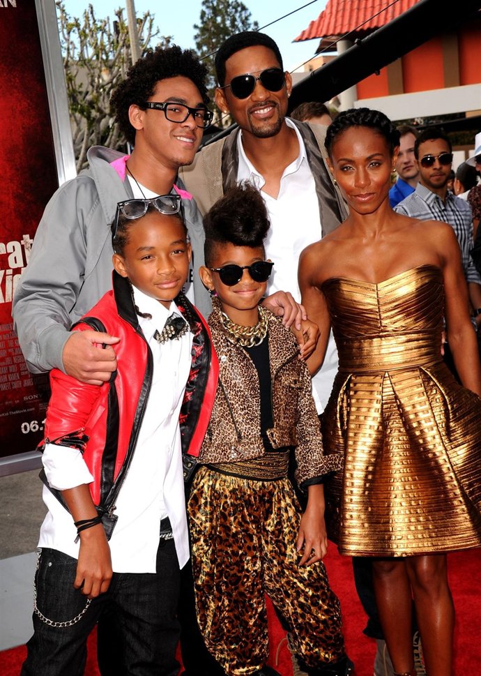 Will Smith su mujer Jada y sus hijos