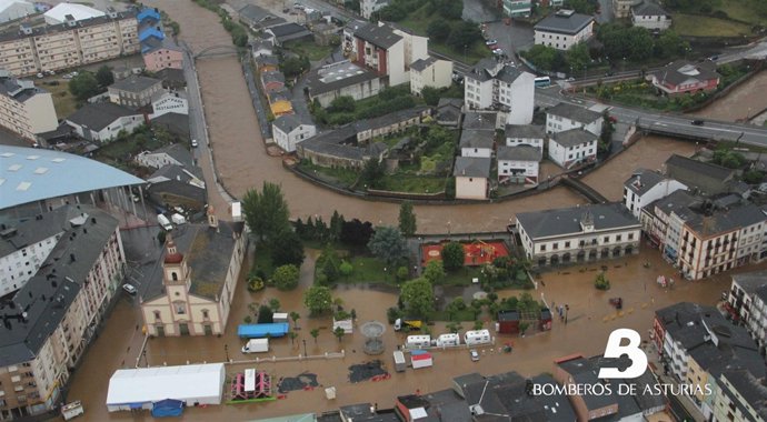 Inundación en Vegadeo