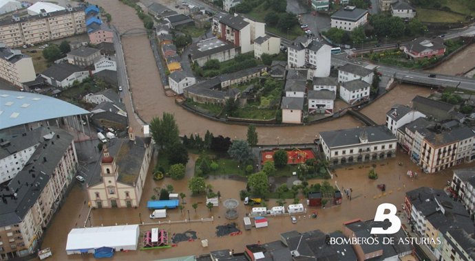 Inundación en Vegadeo