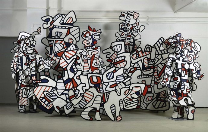 Una de las obras del Jean Dubuffet