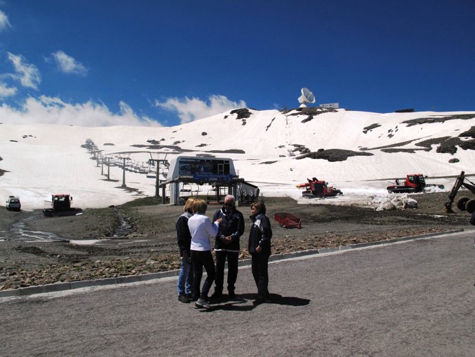 Luciano Alonso, en Borreguiles