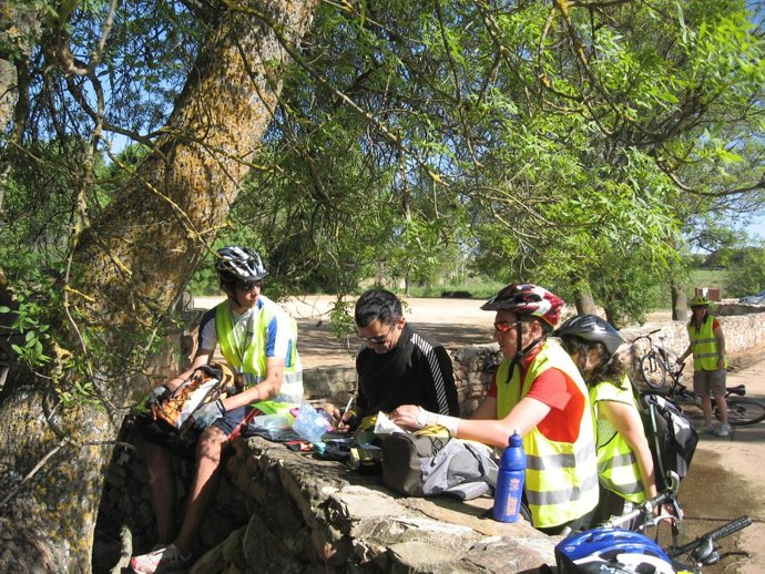 Aficionados practicando Geocaching