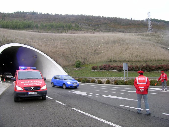 Control de la Policía Foral.