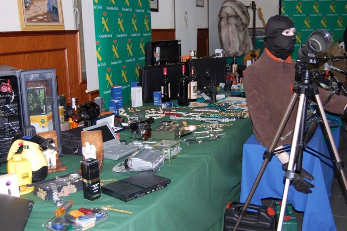 Efectos incautados en la 'Operación Jumbo'