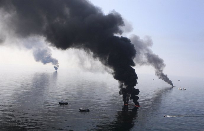 Vertido de petróleo en el Golfo de México