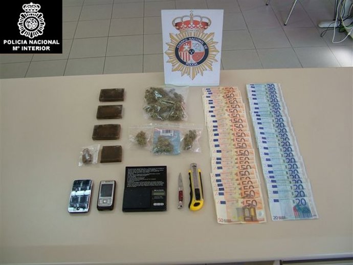 Operación policial contra el tráfico de drogas