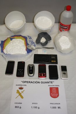 Operación de la Guardia Civil y la Policía Foral contra el tráfico de droga.