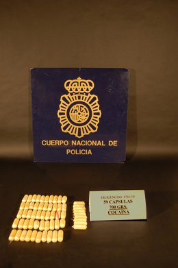 Parte de la droga incautada.