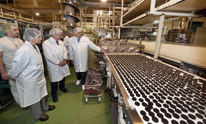 Inauguración de las nuevas instalaciones de Kraft Foods en Viana.