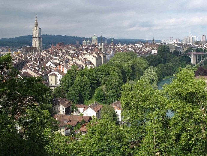 Vista de Berna desde el Jardín de Rosas