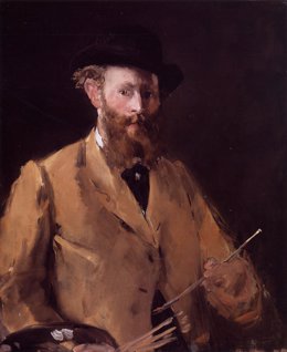 Autorretrato con paleta de Manet