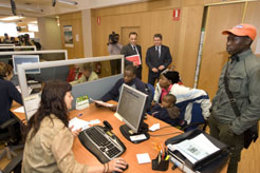 Oficina de Hacienda en Pamplona.