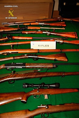 Desarticulada red de tráfico de armas en madrid, Girona y Guadalajara