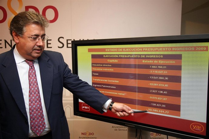 Zoido expone los detalles del presupuesto de 2009.