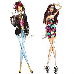 Bocetos de la línea de ropa de Madonna