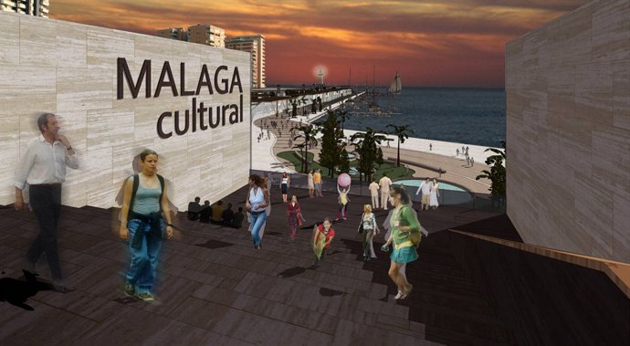 Acceso al edificio cultural