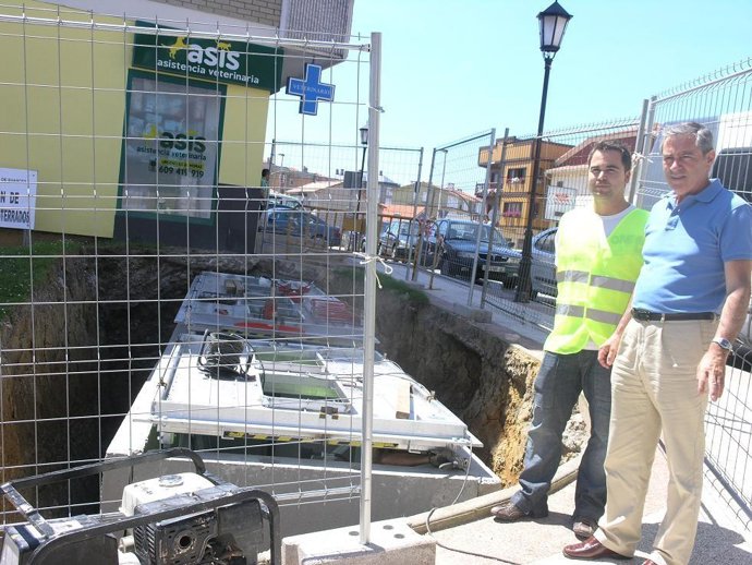 Visita a las obras de los contenedores 