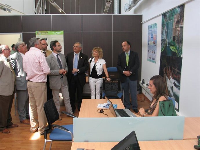 Inauguración de la Incubadora de Empresas que la UJA ha instalado en Geolit, Jaé