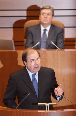 Juan Vicente Herrera en el Parlamento regional
