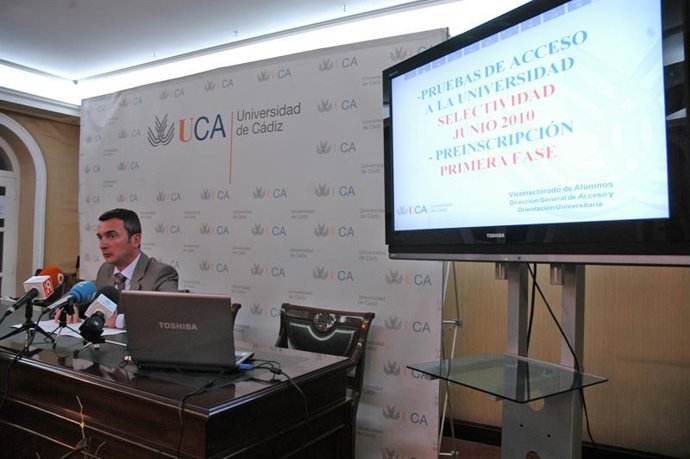 Presentación de las notas de Selectividad en la Universidad de Cádiz