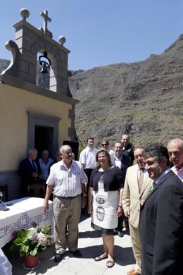 La consejera de Turismo, Rita Martín, en Ingenio (Gran Canaria).