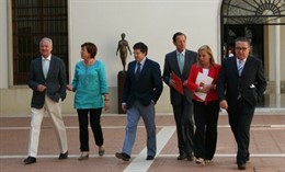 Valcárcel, Reverte y los cuatro alcaldes