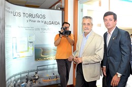 Griñán, hoy en el nuevo centro de visitantes del Parque de Los Toruños, en El Pu