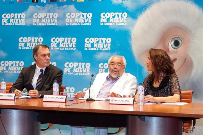 Presentación de 'Copito de nieve', hoy, en Santiago