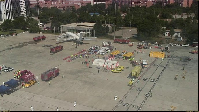 Notadeprensasimulacroaccidenteaéreoaeropuertodemadridbarajas