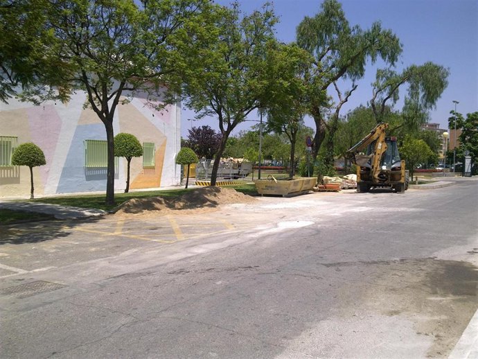 Lugar del suceso en el Virgen del Rocío