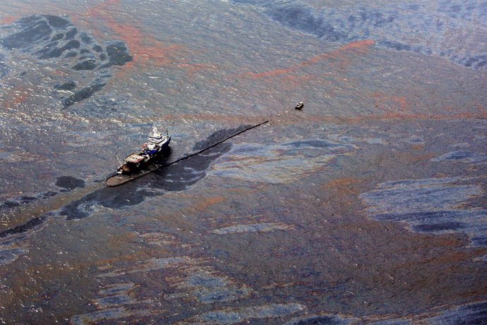 Vertido de crudo en el Golfo de México
