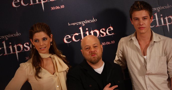 Presentación de Eclipse con Ashley Green, Xavier Samuel y el director David Slad
