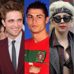 Pattinson, Cristiano Ronaldo y Lady Gaga