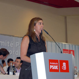 La secretaria de Organización del PSOE-A, Susana Díaz