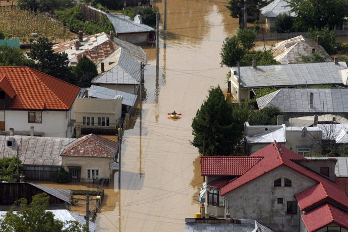 Inundaciones en Rumanía