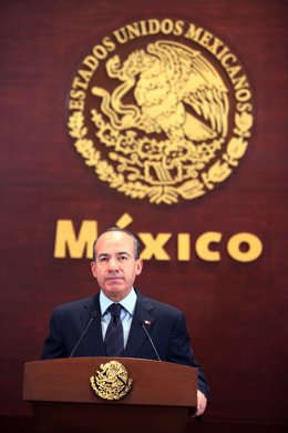 El presidente mexicano Felipe Calderón