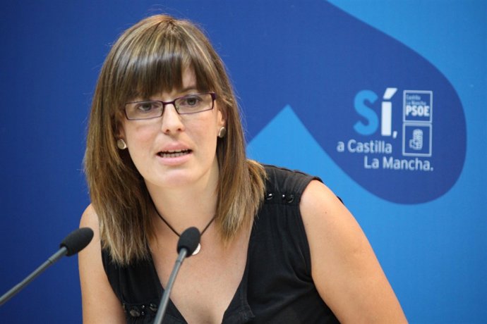 Esther Padilla durante la rueda de prensa que ofreció hoy