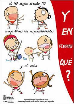 Cartel de la campaña '¿Y en fiestas qué?' .