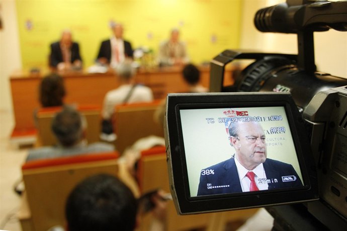 Un momento de la rueda de prensa 