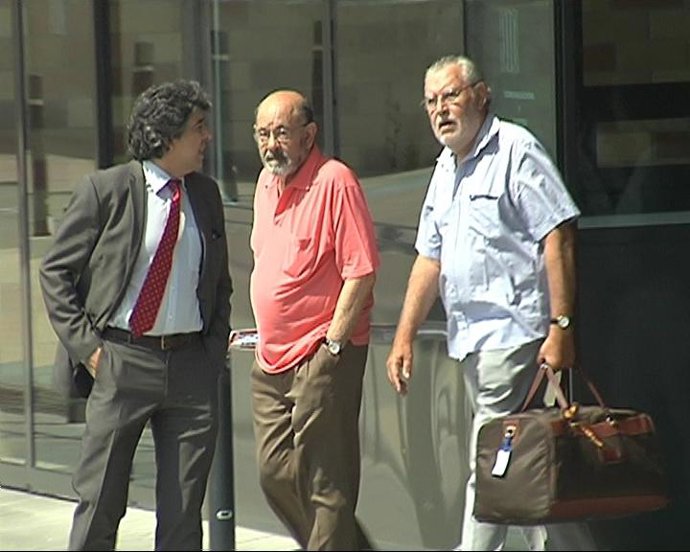 El abogado Jordi Pina, Fèlix Millet y Jordi Montull