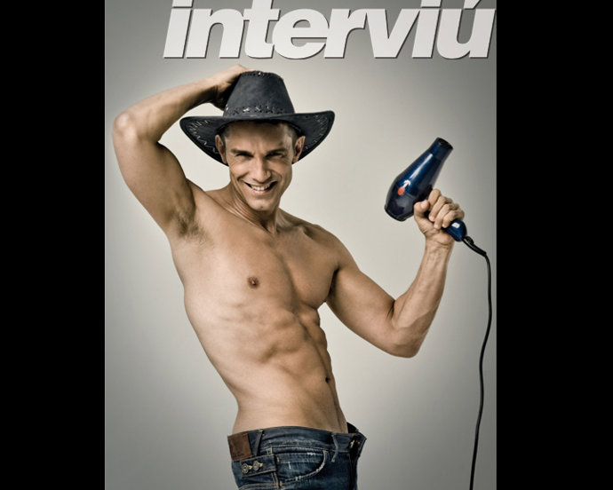 Jesús Vázquez posa para Interviú