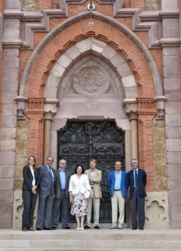 Representantes de las universidades europeas que han visitado la Fundación Comil