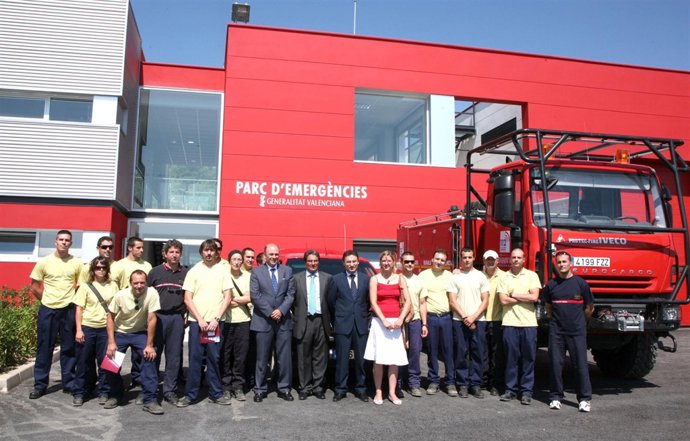 Efectivos del parque de emergencias de Yátova