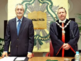 José Antonio Griñán y Juan Cano Bueso, en el Consejo Consultivo
